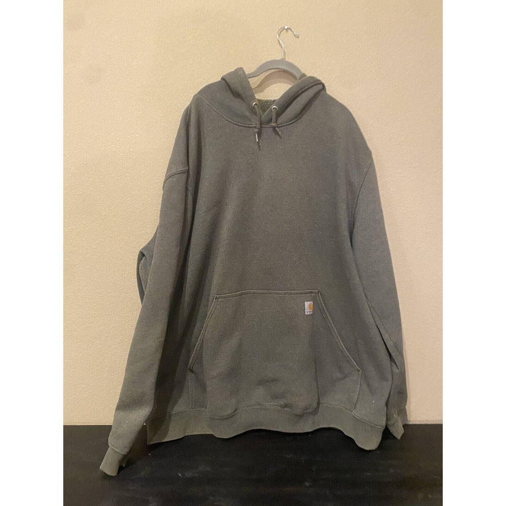 Carhartt Workwear Signature Sleeve Mens Hoodie - Hunter Green/Neon - 3XL Tall